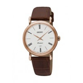 Seiko Uhrenarmband SXB436P1 / 7N89 0AY0 Leder Braun 16mm