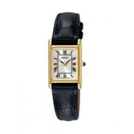 Uhrenarmband Seiko 1N01-0LK0 / SXGN56P1 / 4J42KB Leder Schwarz 14mm