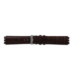 Uhrenarmband Swatch (alt.) 21414.27 Leder Braun 17mm