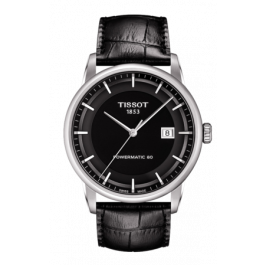 Uhrenarmband Tissot T0864071605700A / T610033627 Leder Schwarz 22mm