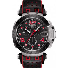 Uhrenarmband Tissot T1154172705702 / T603045116 Kautschuk Schwarz 22mm