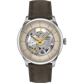 Uhrenarmband Tissot T1398361626100A Leder Grün 20mm