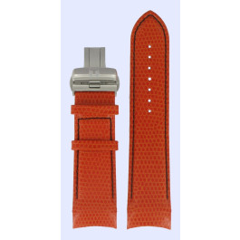 Uhrenarmband Tissot T0356271605102A / T600030665 Leder Orange 24mm