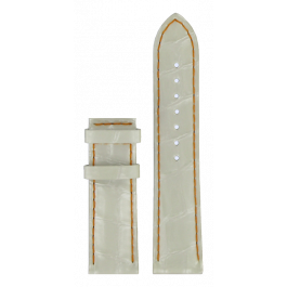 Uhrenarmband Tissot T610033896 Leder Weiss 19mm