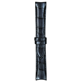 Uhrenarmband Tissot T610038036 / T0352071606100B Leder Anthrazitgrau