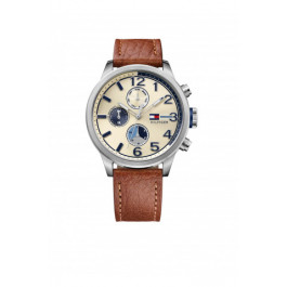 Uhrenarmband Tommy Hilfiger TH-102-1-14-2038 / TH679301952 Leder Cognac 22mm