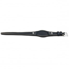 Uhrenarmband Universal UH19 Leder Blau 22mm