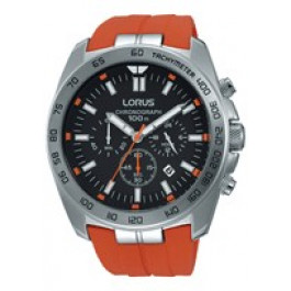 Uhrenarmband Lorus VD53-X190 / RT331EX9 / RHG021X Kautschuk Orange 12mm