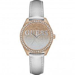 Uhrenarmband Guess W0823L7 Leder Grau 16mm
