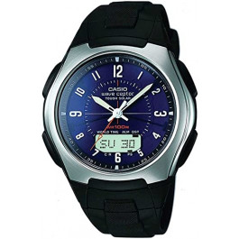 Uhrenarmband Casio WVA-430 / WVA-470 / WVA-620 / WV-M120 / 10152407 Kautschuk Schwarz 22mm