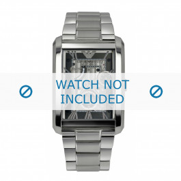 Armani Uhrenarmband AR4246 Rostfreier Stahl Silber 25mm