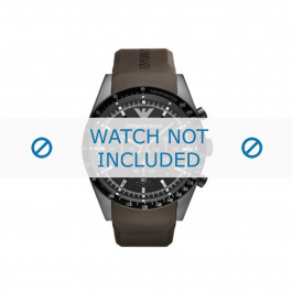 Armani Uhrenarmband AR5986 Silikon Braun 24mm