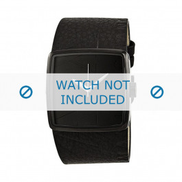 Uhrenarmband Armani Exchange AX6002 Leder Schwarz 18mm
