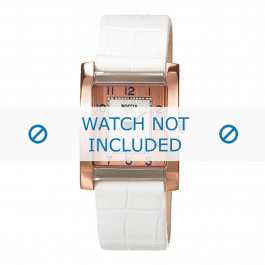 Boccia Uhrenarmband 3141-04 (BO3141-04-40WI) Leder Weiss + standardnähte