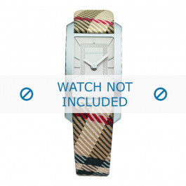 Uhrenarmband Burberry BU1051 / PVC Antima 7177790 Leder Braun 14mm