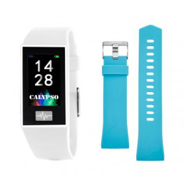 Uhrenarmband Smartwatch Calypso K8500-1 Kunststoff Türkis 13mm