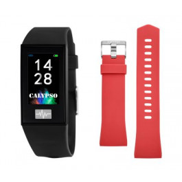 Uhrenarmband Smartwatch Calypso K8500.6 Kunststoff Rot 13mm