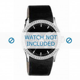 Uhrenarmband Dolce & Gabbana DW0267 Leder Schwarz 24mm