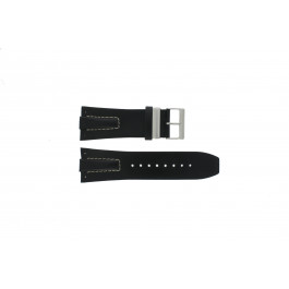Davis Uhrenarmband BB0583 Leder Schwarz 30mm 