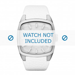Diesel Uhrenarmband DZ1531 Leder Weiss 22mm