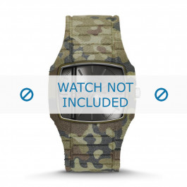 Diesel Uhrenarmband DZ1671 Silikon Olivgrün 28mm