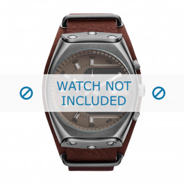 Uhrenarmband Diesel DZ4293 Leder Dunkelbraun 28mm