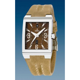 Uhrenarmband Festina F16185-4 Leder Hellbraun 16mm