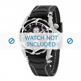 Festina Uhrenarmband F16272-2 Kunststoff Schwarz 22mm + weiße nähte