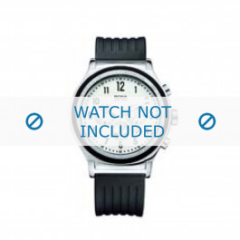 Hugo Boss Uhrenarmband HB-54-1-14-2117 / HB1512324 Kunststoff Schwarz 22mm