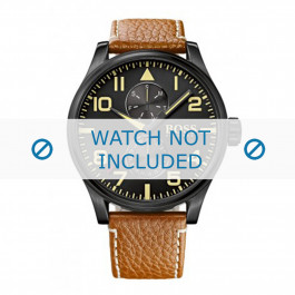 Uhrenarmband Hugo Boss HB1513082 / HB-88-1-34-27 / HB-88-1-34-2733 Leder Cognac 24mm