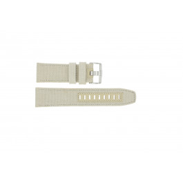 Uhrenarmband Jacques Lemans 1-1487 Segeltuch Beige 27mm