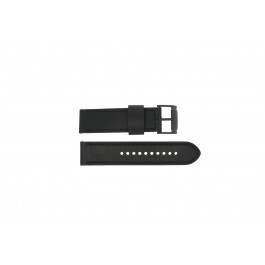 Uhrenarmband Fossil JR1520 Leder Schwarz 24mm