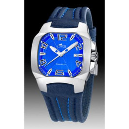 Uhrenarmband Lotus 15507-2 Leder Blau 18mm