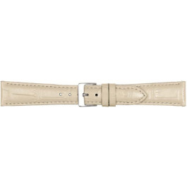 Uhrenarmband Poletto 454.19.12 Leder Elfenbein 12mm