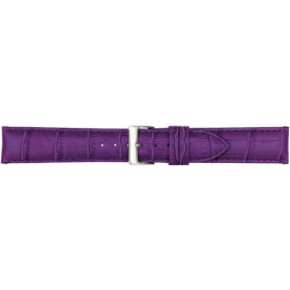 Uhrenarmband Poletto 454.17A.16 Leder Violett 16mm