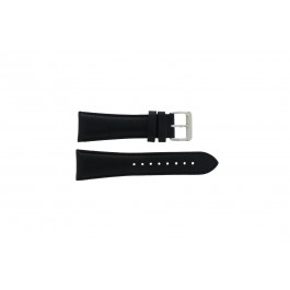 Lacoste Uhrenarmband 2010423 / LC-28-1-14-0116 Leder Schwarz 26mm + schwarzen nähte