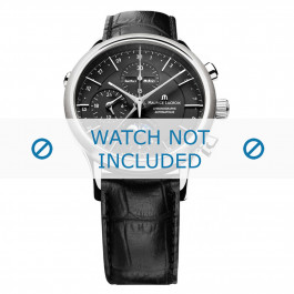 Uhrenarmband Maurice Lacroix LC6078-SS001-331 / 800-000242 Leder Schwarz 21mm