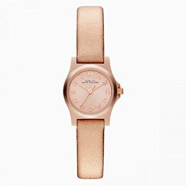 Uhrenarmband Marc by Marc Jacobs MBM1298 Leder Rosé 10mm