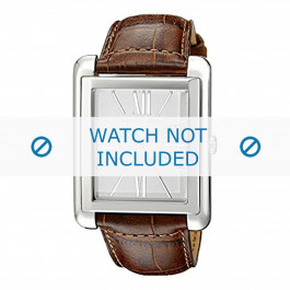 Uhrenarmband Michael Kors MK2244 Leder Braun 24mm