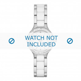 Uhrenarmband DKNY NY2494 Keramik Weiss 8mm