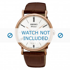 Seiko Uhrenarmband 6G28 00X0 SRK038P1 SRK040P1 Kroko leder Braun 21mm
