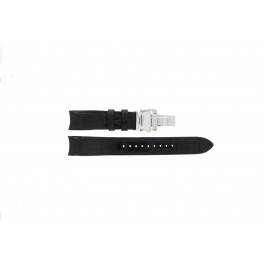 Uhrenarmband Seiko 6R20-00A0 / SPB005J1 Leder Schwarz 21mm