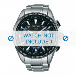 Seiko Uhrenarmband SSE101J1 / 8X53 0AS0 Metall Silber 22mm