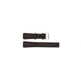 Skagen Uhrenarmband 433LSL Push Pin / No screws Leder Braun 20mm + weiße nähte