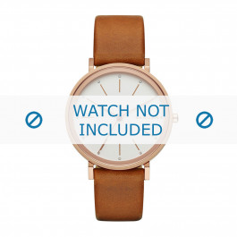 Skagen Uhrenarmband SKW2488 Leder Cognac 16mm