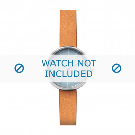 Uhrenarmband Skagen SKW2620 Leder Beige 12mm