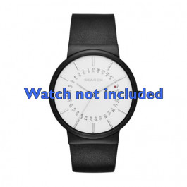 Uhrenarmband Skagen SKW6243 Leder Schwarz 20mm