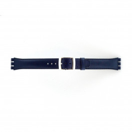 Uhrenarmband Swatch (alt.) 51643.06.MB Leder Blau 19mm
