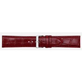 Uhrenarmband Poletto 454S.06.24 Leder Bordeaux 24mm