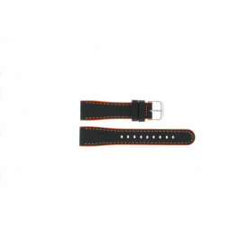 Uhrenarmband Timex P2M428 Leder Schwarz 22mm